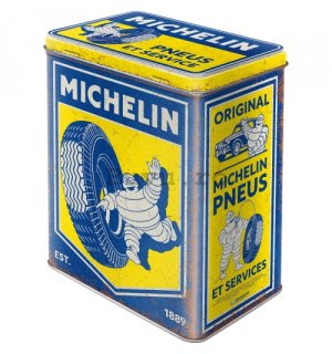 Cutie metalică L -Michelin - Vintage