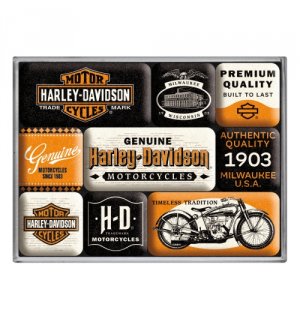 Magnet - Harley-Davidson - Genuine Motorcycles Milwaukee